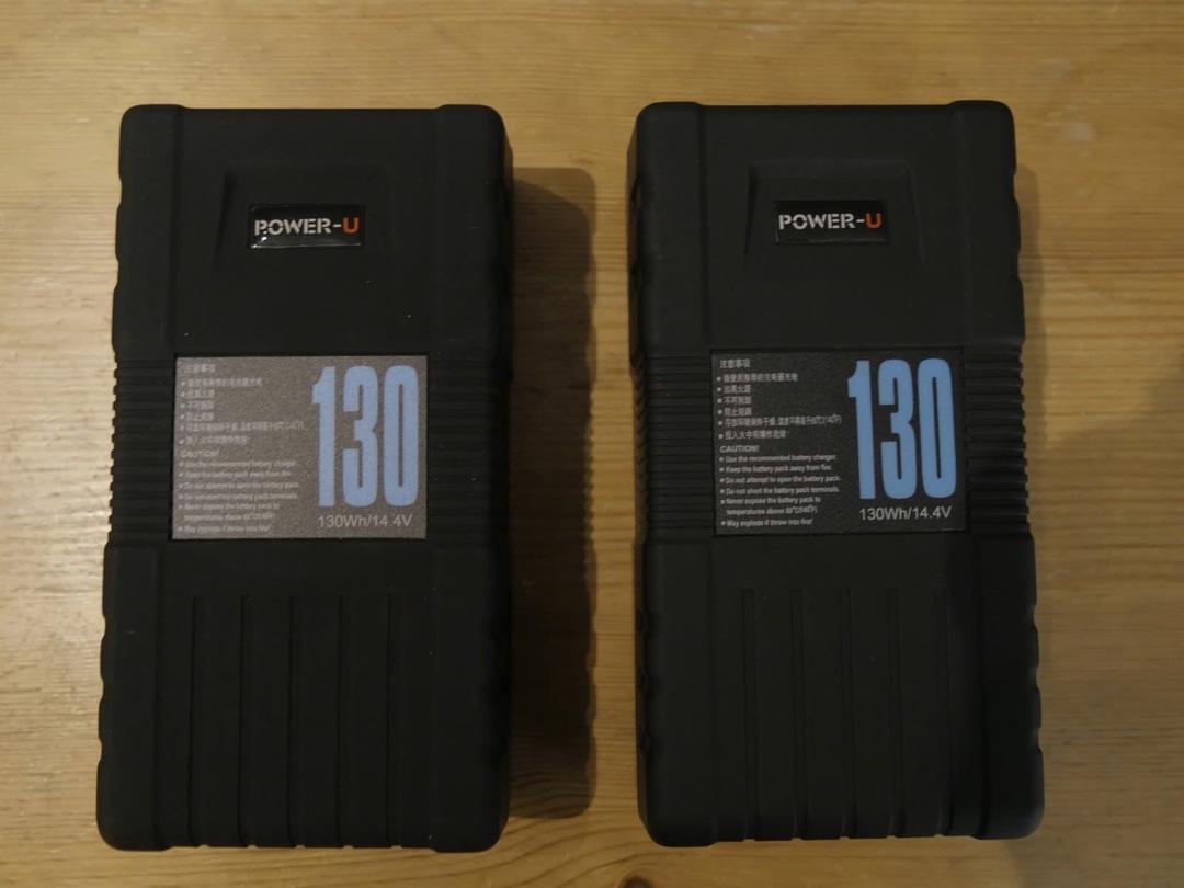 V lock batteri, Vmount batteri, v-lock, v-mount 130 Wah / 190 Wah til leie i Oslo (generelt)