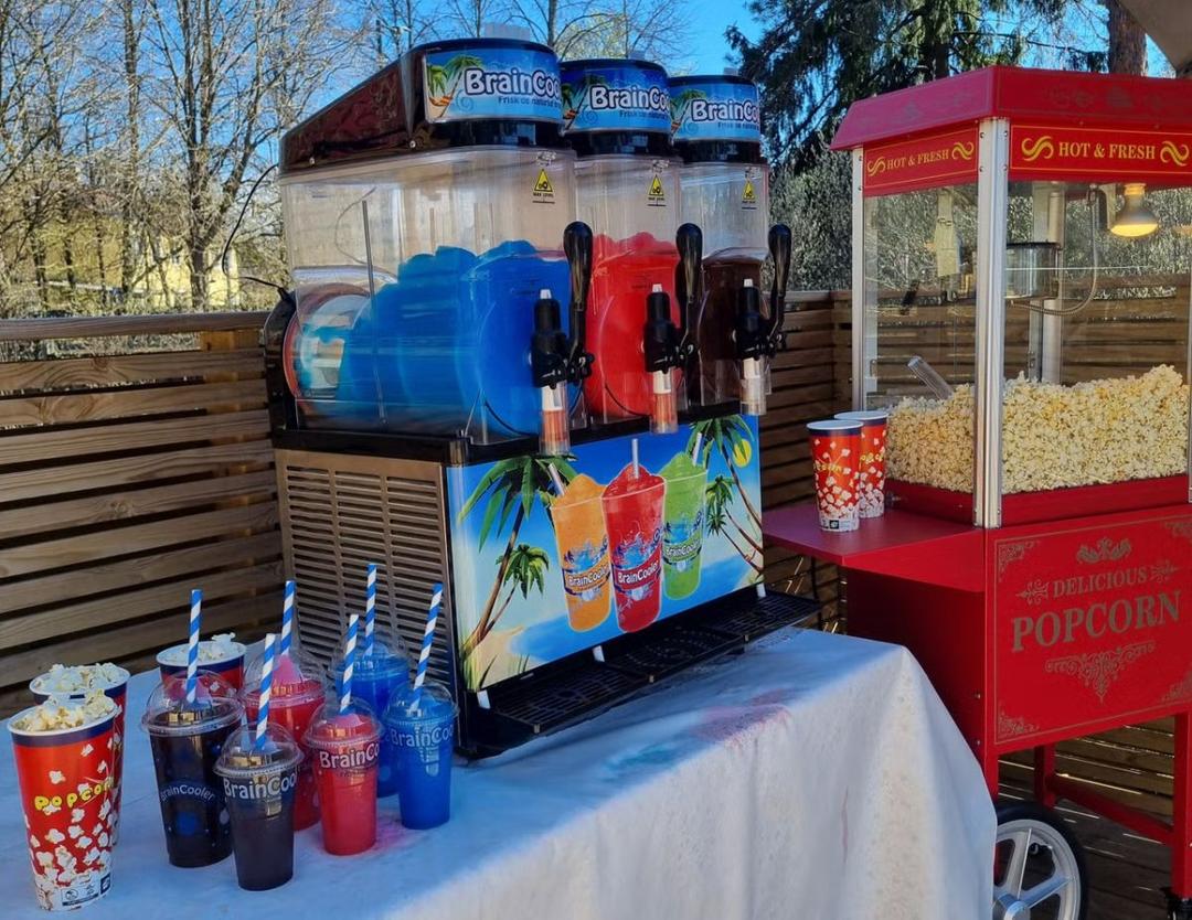 Festpakke til leie, slush + popcorn (perfekt til bursdag og arrangement) til leie i Oslo (generelt)