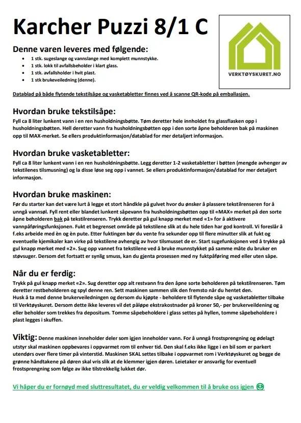 Profesjonell Tekstilrenser, bilde 3 av 5