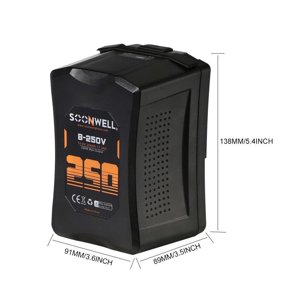 V mount / v lock batteri 250WH, bilde 3 av 7