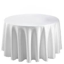 Runde duker i hvit polyester 260cm til leie i Søndre Nordstrand
