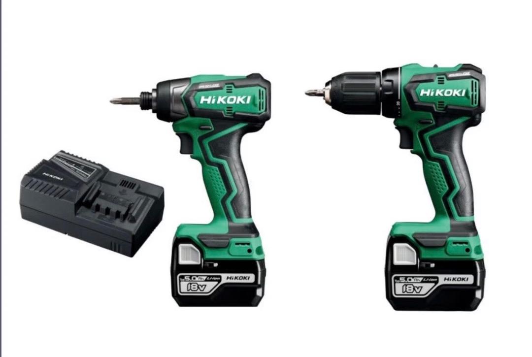 HiKOKI batteriverktøy pakke med borhammer, drill og slagskrutrekker, bilde 2 av 3