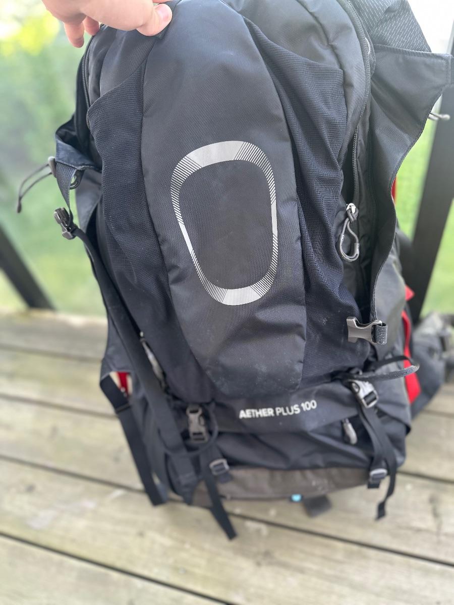 Osprey Aether Plus 100 tursekk 100L svart til leie i Oslo (generelt)