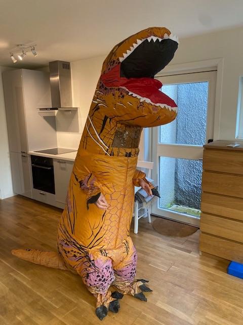 Dinosaurkostyme voksen, bilde 2 av 3