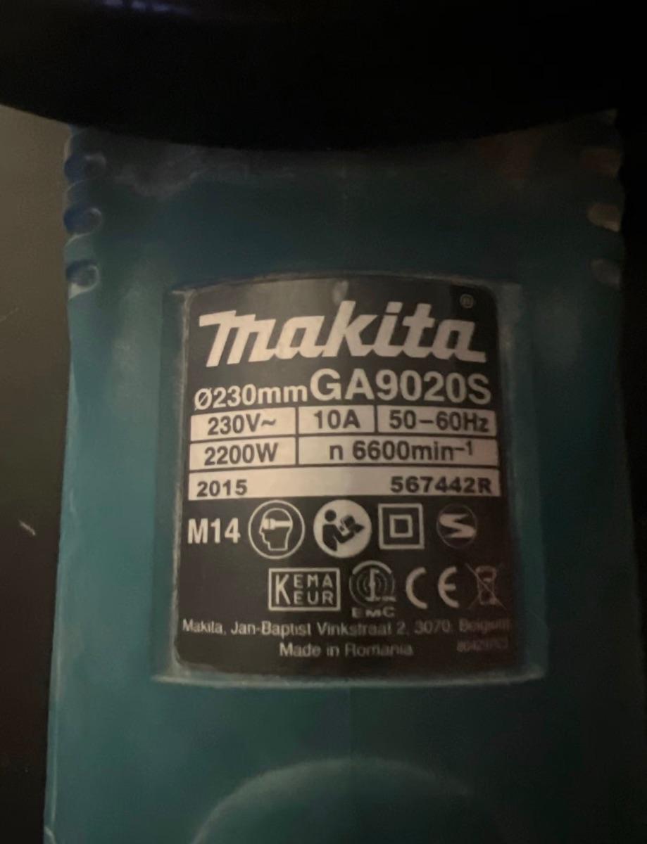 Makita GA9020S vinkelsliper 230mm 2200W, bilde 2 av 2