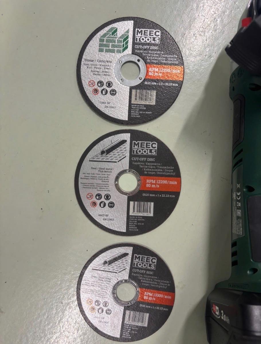 Bosch vinkelsliper batteri, 125mm, bilde 6 av 6