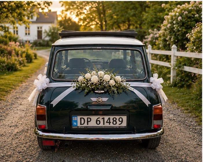 Mini Cooper bil til leie til bryllup / spesielle anledninger / reklame e.l., bilde 4 av 8
